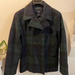 Men’s Gap Plaid Pea Coat